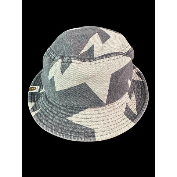 A Bathing Ape STAR PATTERN DENIM BUCKET HAT BAPE Size Medium - Picture 4 of 9